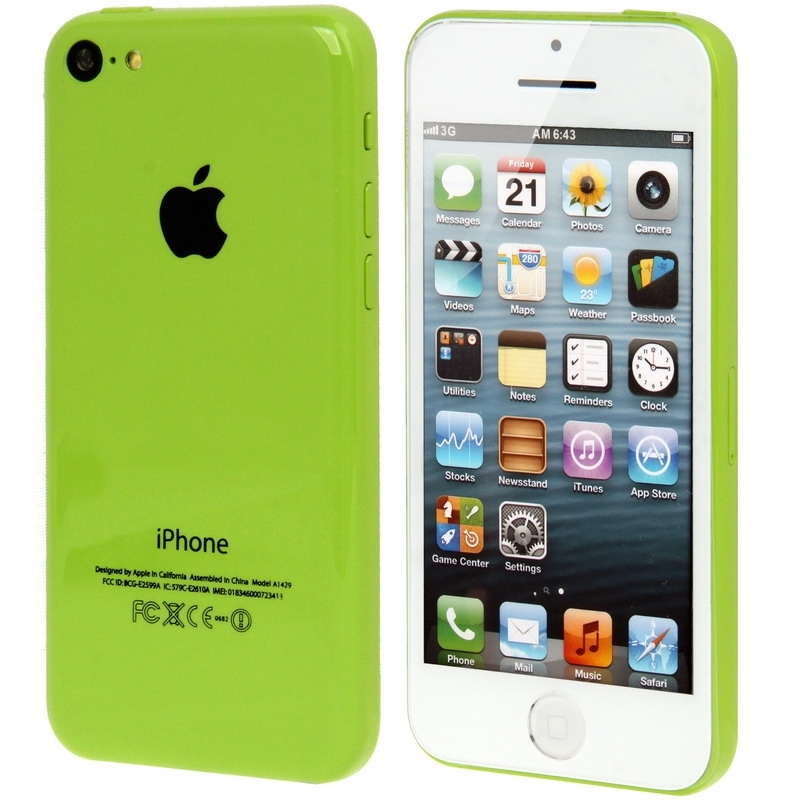COQUEDISCOUNT Téléphone iPhone 5C vert FACTICE