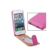 Etui de protection en cuir avec miroir pour iPhone 5 (couleur au choix)