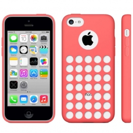 Case iPhone 5C logo Apple visible