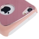 Coque iPhone 5C effet métal couleur rose