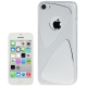 Coque iPhone 5C effet métal couleur argent