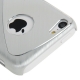 Coque iPhone 5C effet métal couleur argent