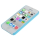 Coque iPhone 5C effet métal couleur bleu