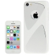 Coque iPhone 5C effet métal couleur blanc