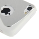 Coque iPhone 5C effet métal couleur blanc