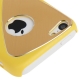 Coque iPhone 5C effet métal couleur jaune