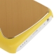 Coque iPhone 5C effet métal couleur jaune