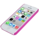 Coque iPhone 5C effet métal couleur magenta