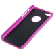 Coque iPhone 5C effet métal couleur magenta