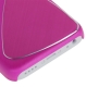 Coque iPhone 5C effet métal couleur magenta