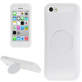 Coque iPhone 5C support miroir couleur blanc
