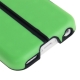 Coque iPhone 5C silicone double layer avec support intégré couleur vert