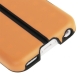 Coque iPhone 5C silicone double layer avec support intégré couleur orange