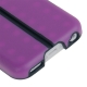 Coque iPhone 5C silicone double layer avec support intégré couleur violet