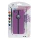 Coque iPhone 5C silicone double layer avec support intégré couleur violet