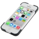 Coque iPhone 5C silicone double layer avec support intégré couleur noir