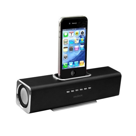 Station d'accueil enceinte Square en aluminium pour iPhone et iPod