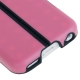 Coque iPhone 5C silicone double layer avec support intégré couleur rose