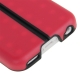 Coque iPhone 5C silicone double layer avec support intégré couleur rouge