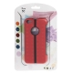 Coque iPhone 5C silicone double layer avec support intégré couleur rouge