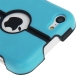 Coque iPhone 5C silicone double layer avec support intégré couleur bleu