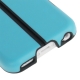 Coque iPhone 5C silicone double layer avec support intégré couleur bleu