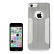 Coque iPhone 5C en métal logo apple couleur silver