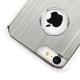 Coque iPhone 5C en métal logo apple couleur silver