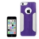 Coque iPhone 5C en métal logo apple couleur violet