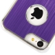 Coque iPhone 5C en métal logo apple couleur violet