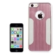 Coque iPhone 5C en métal logo apple couleur rose