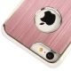 Coque iPhone 5C en métal logo apple couleur rose