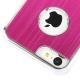 Coque iPhone 5C en métal logo apple couleur magenta