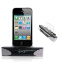 Dock enceintes stéréo compact pour iPhone et iPod