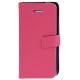 Housse porte-cartes en cuir iPhone 5C couleur magenta
