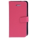 Housse porte-cartes en cuir iPhone 5C couleur magenta