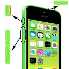 Kit boutons de remplacement iPhone 5C couleur vert