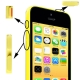 Kit boutons de remplacement iPhone 5C couleur jaune