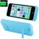 Coque batterie intégrée avec support iPhone 5C couleur bleu