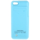 Coque batterie intégrée avec support iPhone 5C couleur bleu