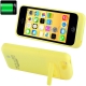 Coque batterie intégrée avec support iPhone 5C couleur jaune