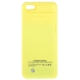 Coque batterie intégrée avec support iPhone 5C couleur jaune