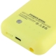 Coque batterie intégrée avec support iPhone 5C couleur jaune