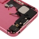 Chassis iPhone 5 avec boutons + ports + nappes pré-montés couleur rose clair