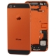 Chassis iPhone 5 avec boutons + ports + nappes pré-montés couleur orange
