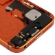 Chassis iPhone 5 avec boutons + ports + nappes pré-montés couleur orange