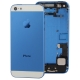 Chassis iPhone 5 avec boutons + ports + nappes pré-montés couleur bleu