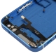 Chassis iPhone 5 avec boutons + ports + nappes pré-montés couleur bleu