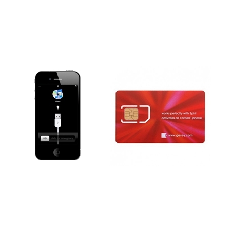 Carte sim activation iTunes iPhone 4, 4S, 5