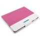 Housse iPad 2 | 3 | 4 avec support en cuir couleur rose